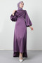 Tailed Degaje Dress Dark Lilac
