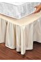 Beige Color Cotton Satin Gathered Base Skirt