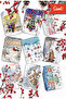 Set of 9 Glittery New Year Postcards New Year Winter Scenery Nostalgia