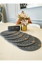 Jute, American Service Set, 6 Plates, 1 Bread Basket, Plate Mat, Plate Set, Modern Lux Presentation - 4