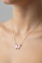 Steel 22K Butterfly Women's Necklace 45 cm |   Gold Color Non Tarnish Women Jewelry Steel Necklace - 5