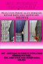 ستارة خلفية من قماش باريس كريمي رمادي مع تفاصيل ذهبية، مقاس 1×3، طيات عريضة [ذيل واحد] لا تتجعد. - 8