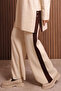 Women's Oversized Plain Weave Slit Hijab Knitwear Set 1136 - 7
