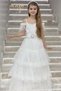 Erkut Evening Dress Low Sleeve Buckle Layered Skirt Evening Dress 624 Cream - 2