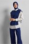 Shirt Collar Pants Suit 45754 - 2