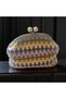 Handmade Multicolored Knitted Women's Wallet - 2