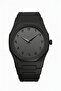 Men's Black Carbon Arabic Numerals Fashion Wrist Watch