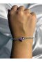 Pink Heart Stone Bracelet - 2