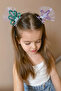 Girl's Clip Buckle Set with Lilac Star and Mussel Figures - 2