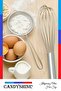Stainless Steel Beater Chrome Metal Handle Luxury Beater Egg Milk Mixer Dough Beater - 7