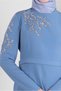 STONE EMBROIDERED STRAIGHT CUT DRESS 43520 - 4