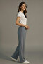 High-Waisted, Wide-Leg, Comfortable Fit, Elastic Waistband Pants - 5