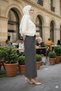 Women's Smoked Pencil Skirt Long Without Slits Stretchy Fabric High Waist Full Length Women's Classic Office Casual Skirt - 2