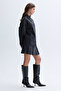 Women's Anthracite Oversize Stoned Jean Jacket - 3