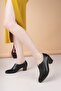 Genuine Leather Women's Daily Light Comfortable Classic Heeled Shoes Dd3338 - 2