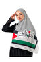 Shawl Without Tassels Palestine Arabic, Map with Flag and Flag Printed Palestine Shawl S100006 - 2