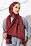شال نسائي جاكار حجاب منقوش كبير بنقشة Houndstooth - 2