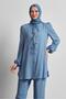 Lace-Up Detail Pants Suit 45620 - 2
