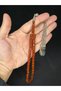 Powder Amber Rosary Green Colored White Cut 11Mmx8Mm T-580