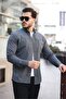 Men's Seasonal Trend Hidden Pocket Parachute Anthracite Shirt - 2