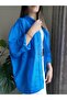 Low Shoulder Linen Oversize Shirt - 3