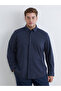 Vizyon New Season Plus Size Regular Fit Long Sleeve Men's Shirt