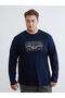 Crew Neck Long Sleeve Printed Men's T-Shirt