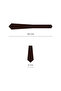 8 cm Wide Striped Classic Brown Tie - 6