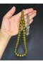 Green Colored Lover's Special Gift - Rod Amber Rosary, 13Mmx14.5Mm Cut - 2