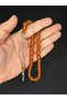 Special Gift for Your Loved One: Amber-Tinted Rosary Beads, Honey-Colored, Capsule-Cut, 11Mmx9Mm, H-1625.