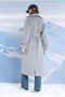 Long Double Breasted Coat Fog - 3