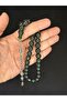 Pulverized Amber Rosary Green Colorful Sphere Cut 11 mm T-626 - 2