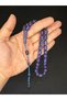 Dark Blue Colored Capsule Cut 11,5Mmx9,5Mm T-628 - Powder Amber Prayer Beads - 3