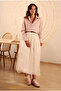 Kraşlı Voile Skirt Ecru