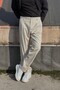 Baggy Fit, Summer-Spring, Stretchy-Draping, Pleat Detail, Wide Fabric Pants Asp01 - 6