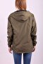 Women's Lined Water Resistant Hooded Raincoat - 5
