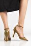 Women's Olive Green Heeled Shoes - 3