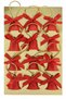 Christmas Tree Ornament 3 cm Red Ribbon Bell 12 Pieces
