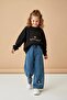 My Little One's Cicileri May the Processing Detailed Girl's 2-Piece Set - Black