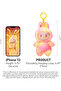 Labubu Doll Keychain for Kids, Colorful Plush Toy Shining Eye, Cute Gift Cartoon Display Figures - 3