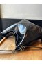 Black Women's Soft Leather Hand and Shoulder Bag - 5