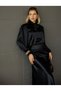 New Season Bow Long Sleeve Satin Blouse - 2