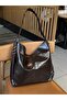 Brown Women's Soft Leather Hand and Shoulder Bag - 7