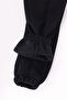 Winter Fleece-Lined 3-Thread Black Sweatpants with Pockets for Boys and Girls - 7