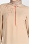Embroidered Detail Zippered Tunic 41758 - 4
