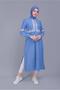 Embroidered Lace-Up Linen Tunic 40779