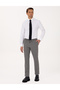 Gray Extra Slim Fit Striped Fabric Trousers 50278454-Vr024 - 3
