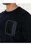 Navy Blue Regular Fit Crew Neck Sweatshirt 50317658-Vr033 - 7