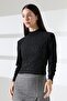 Women's Long Sleeve Stone Blouse, Half Turtleneck (Turtleneck) Body B921 - 3