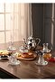 Handcrafted Square Cut Decorated Ajda 12 Piece Tea Set for 6 People - Luxury Glass Set - 2